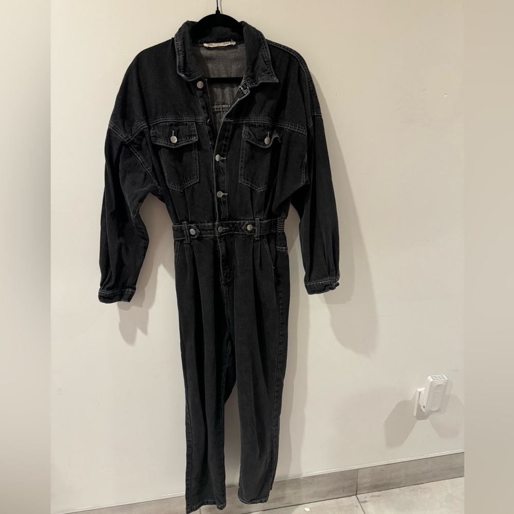 12th tribe Hendrix black jumpsuit M/L